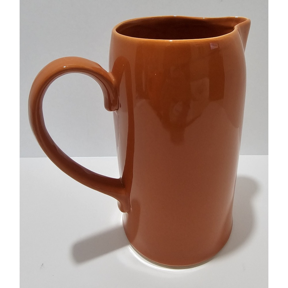 Pitcher Orange Ceramic Vase